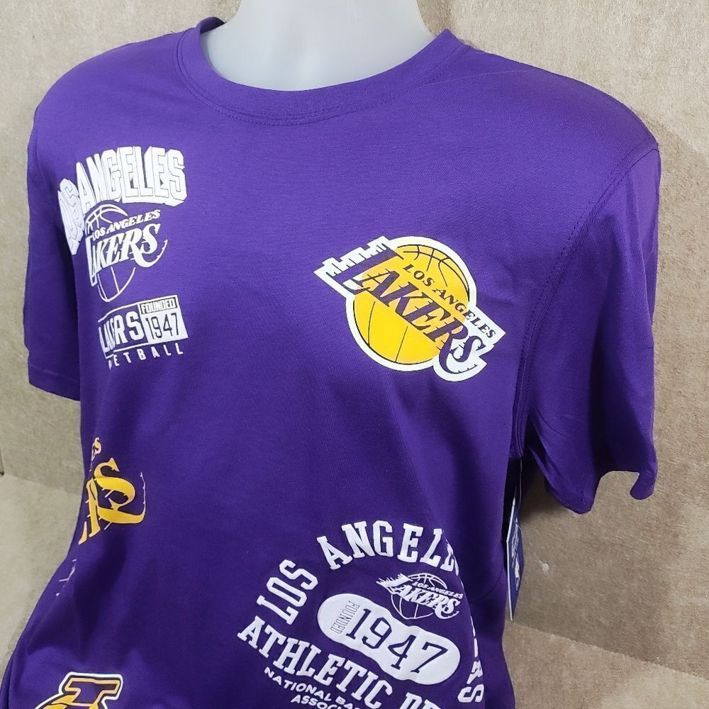 Ultra Game NBA Los Angeles Lakers Short Sleeve T-Shirt -Q